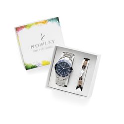 Reloj Nowley Niño 8-0979-0-2 Acero + Pulsera Cruz