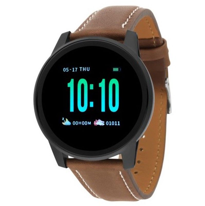 Nowley Smartwatch 21-2026-0-2 Brown Leather Watch — Joyeriacanovas