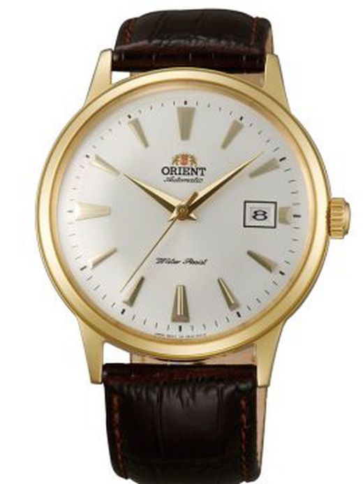 Orient Man Watch FAC00003W0 Automatisk brunt læder