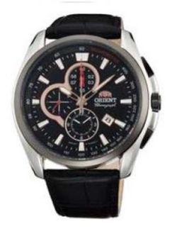 Orient herreur FTT13003B0 sort læder