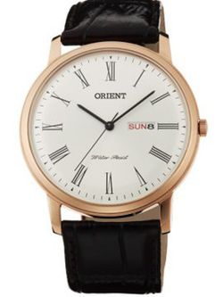 Orologio da uomo Orient FUG1R006W6 in pelle nera
