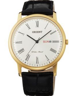 Orient herreur FUG1R007W6 sort læder