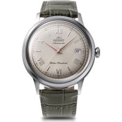 Orient Men's Watch RA-AC0025N30B Gray Leather Automatic
