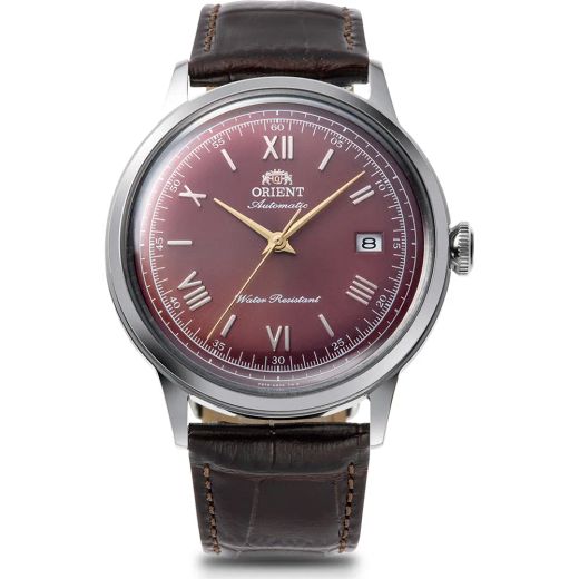 Rellotge Orient Home RA-AC0026R30B Pell Marró Automàtic