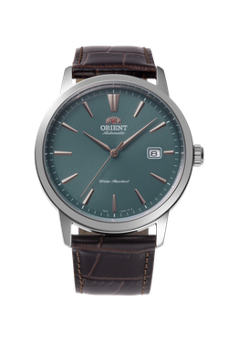 Reloj Orient Hombre RA-AC0F13E30B Piel Marrón Acero Automático Analógico