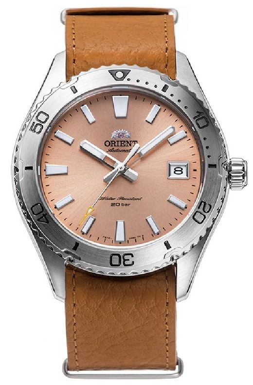 Orient Men's RA-AC0Q05P10B Brown Leather Automatic Watch
