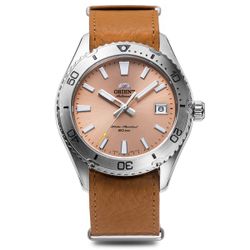 Reloj Orient Hombre RA-AC0Q05P30B Acero Piel Marrón Automático Analógico