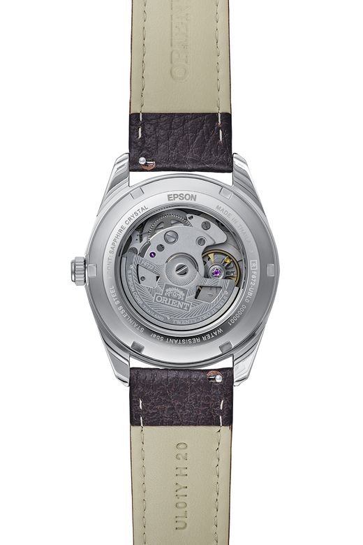 Reloj Orient Hombre RA-AC0R03Y30B Acero Piel Marrón Automático Analógico