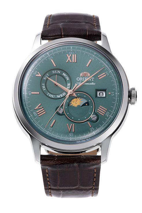 Orient Men's RA-AK0805E30B Brown Leather Automatic Watch