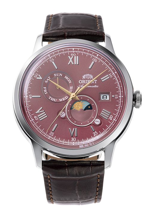 Rellotge Orient Home RA-AK0807R30B Pell Marró Automàtic