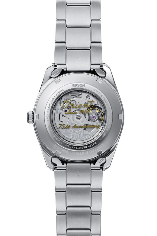 Reloj Orient Hombre RA-AR0012N30B Stretto Semi Skeleton Acero Automático Edición Limitada 75 Aniversario