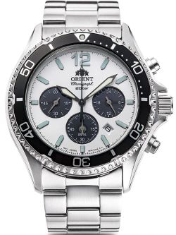 Reloj Orient Hombre RA-TX0203S10B Acero Cronografo Solar