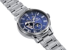 Reloj Orient Star Hombre RE-BT0006L00B Automático Fase Lunar Azul Acero