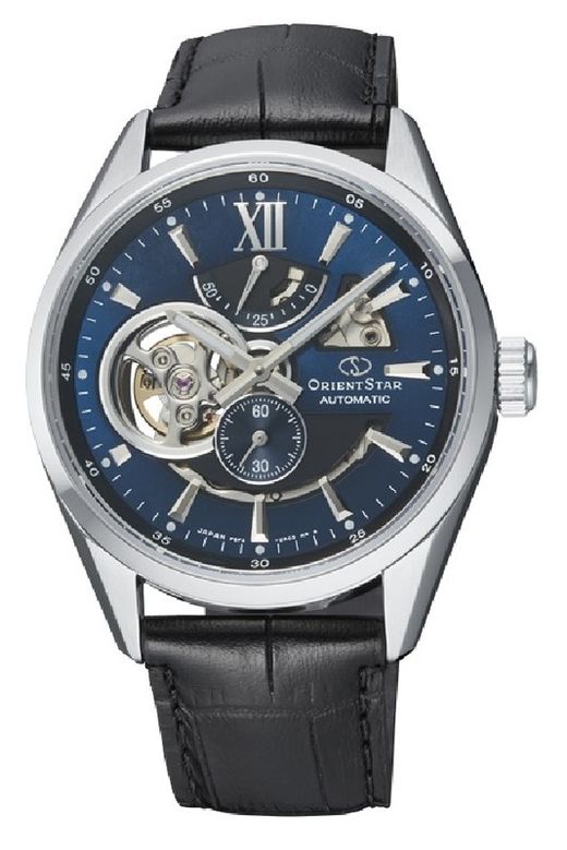 Montre automatique Orient Star pour homme, cuir noir, RE-AV0005L00B