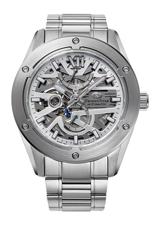 Montre automatique Orient Star pour homme, acier, RE-BZ0001S00B