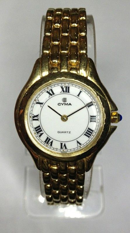 Reloj Oro Cyma Señora Números Romanos