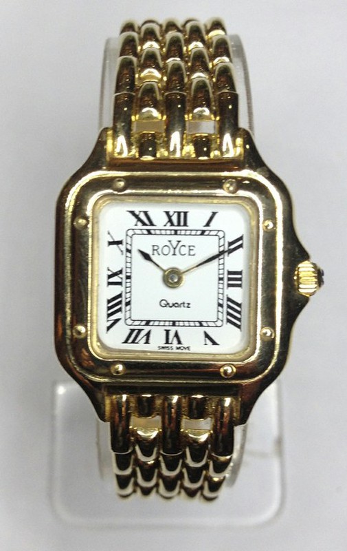 coser Lago taupo Endurecer Reloj Oro Royce Señora Cuadrado — Joyeriacanovas