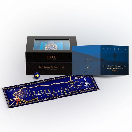 Orologio Pilgrim Camino Santiago TW002 in pelle bianca