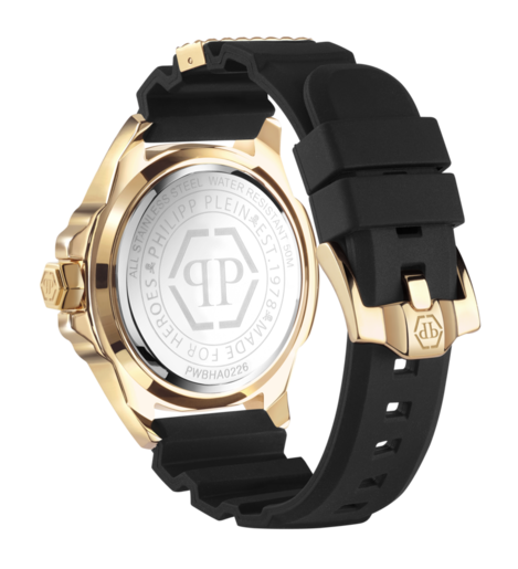Reloj Philipp Plein Hombre PWBHA0226 Sport Negro Acero Dorado Analógico