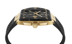Reloj Philipp Plein Hombre PWHHA0226 Sport Negro Cronógrafo Acero Negro Bicolor Dorado Analógico