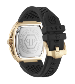 Reloj Philipp Plein Hombre PWHHA0226 Sport Negro Cronógrafo Acero Negro Bicolor Dorado Analógico