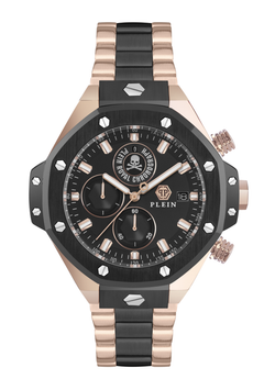 Reloj Philipp Plein Hombre PWLFA0625 Acero Bicolor Negro Analógico Chrono Royal Sport-Tech