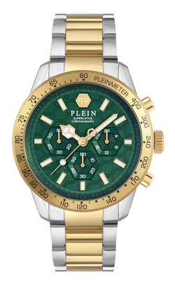 Reloj Philipp Plein Hombre PWPYA0524 Cronógrafo Acero Bicolor Dorado Analógico