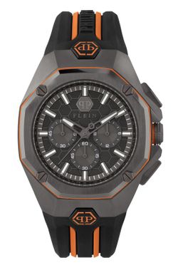 Reloj Philipp Plein Hombre PWTBA0523 Sport Negro Bicolor Naranja Octagon