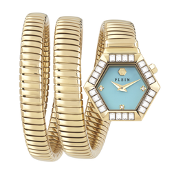 Reloj Philipp Plein Mujer PWZAA0825 Acero Dorado Analógico Snake Hexagon