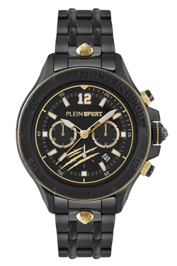 Reloj Philipp Plein Sport Hombre PS6BA0824 Acero Negro Bicolor Dorado Cronógrafo Analógico