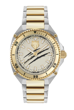 Reloj Philipp Plein Sport Hombre PS8BA0824 Acero Plateado Bicolor Dorado Analógico