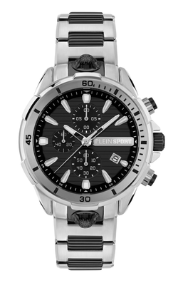 Reloj Philipp Plein Sport Hombre PSBEA0624 Acero Plateado Bicolor Negro Cronógrafo Analógico