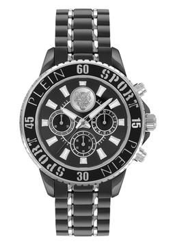 Reloj Philipp Plein Sport Hombre PSMEA0524 Acero Plateado Bicolor Negro Cronógrafo Analógico