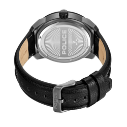 Reloj Police Hombre PEWGB0039840 Piel Negra Acero Negro Analógico