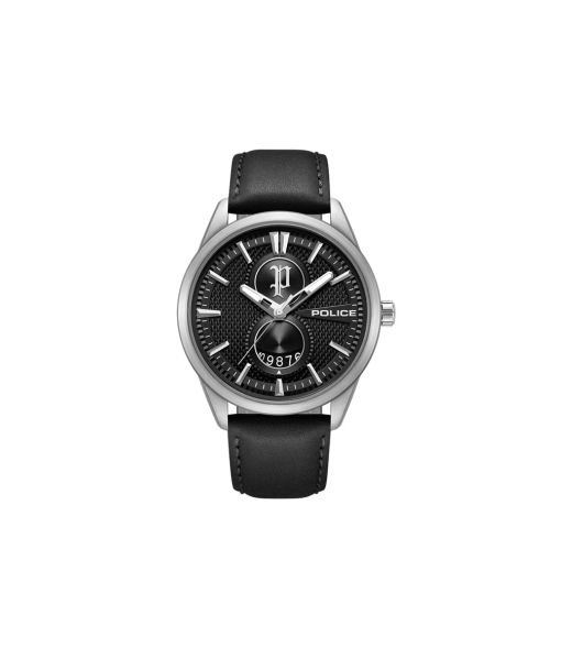 Reloj Police Hombre PEWGB0092601 Piel marrón Acero Analógico