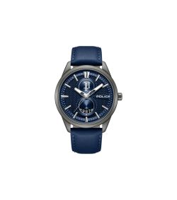 Reloj Police Hombre PEWGB0092602 Piel Azul Acero Analógico
