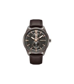 Reloj Police Hombre PEWGB0092603 Piel Marrón Acero Analógico