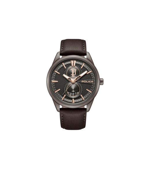 Reloj Police Hombre PEWGB0092603 Piel Marrón Acero Analógico
