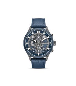 Reloj Police Hombre PEWGC0052406 Piel Azul Cronógrafo Acero Analógico