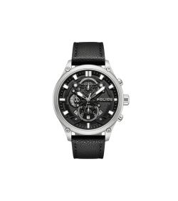 Reloj Police Hombre PEWGC0054205 Piel marrón Cronógrafo Acero Analógico