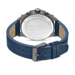 Reloj Police Hombre PEWGC0054206 Piel Azul Acero Analógico
