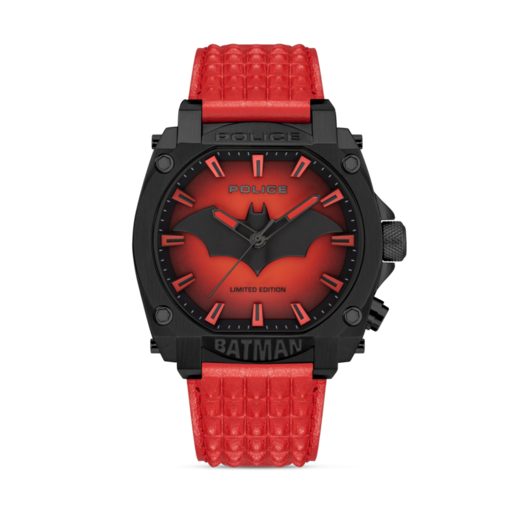 Reloj Police Hombre PEWGD0022604 Piel Roja Batman Acero Analógico