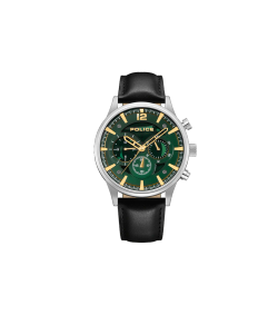 Reloj Police Hombre PEWGF0040201M Piel marrón Cronógrafo Acero Analógico