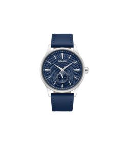 Reloj Police Hombre PEWGF0093602 Piel Azul Acero Analógico