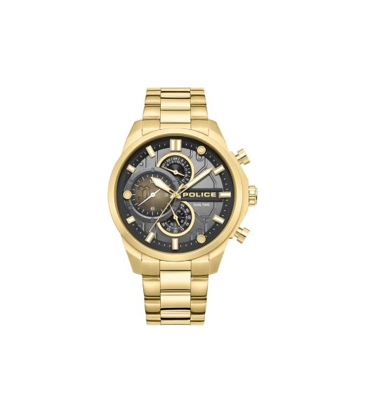 Reloj Police Hombre PEWGK0039208 Cronógrafo Acero Dorado Analógico