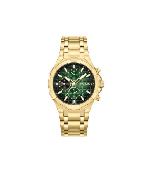 Reloj Police Hombre PEWGK0082003 Cronógrafo Acero Dorado Analógico