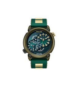 Reloj Police Hombre PEWGM0071801 Sport Verde Acero Analógico