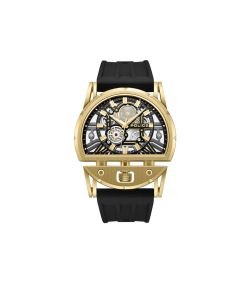 Reloj Police Hombre PEWGM0081508 Sport Negro Acero Dorado Analógico