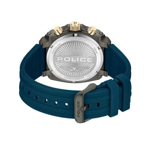 Reloj Police Hombre PEWGQ0040001M Sport Azul Cronógrafo Acero Gris Analógico