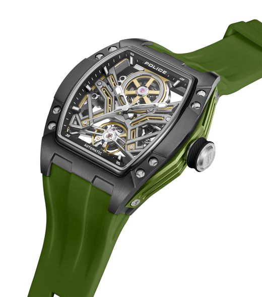 Reloj Police Hombre PEWGR0082101 Sport Verde Acero Automático